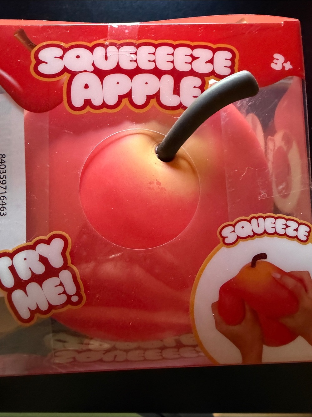New Squishy Toymendous Red Apple Jumbo Squeeze Sensory Tactical Toy 3+ Fidget